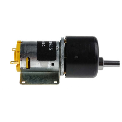 RS PRO Brushed Geared DC Geared Motor, 7.92 W, 12 V dc, 59 Ncm, 12 rpm, 6mm Shaft Diameter