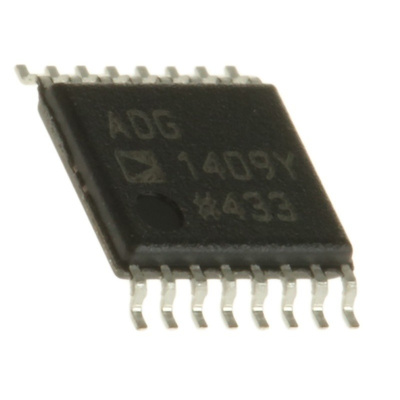 Analog Devices ADG1409YRUZ Multiplexer Dual 4:1 12 V, 16-Pin TSSOP
