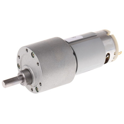 RS PRO Geared DC Motor, 7 W, 4.5 → 15 V dc, 114 gcm, 7300 rpm, 6mm Shaft Diameter