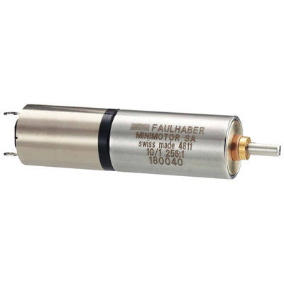 Faulhaber Brushed Geared DC Geared Motor, 0.36 W, 12 V dc, 10 Ncm, 15 rpm, 2.92mm Shaft Diameter