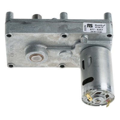 Mellor Electric Brushed Geared DC Geared Motor, 24 V dc, 17 Nm, 5 rpm