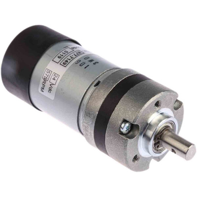 Micromotors Brushed Geared DC Geared Motor, 22.8 W, 24 V dc, 20 Ncm, 575 rpm, 8mm Shaft Diameter