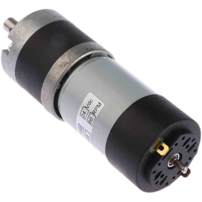 Micromotors Brushed Geared DC Geared Motor, 20.4 W, 24 V dc, 1.6 Nm, 60 rpm, 8mm Shaft Diameter