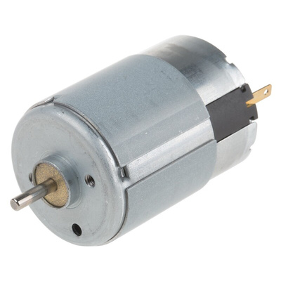 Nidec Brushed DC Motor, 3 W, 12 V dc, 7.8 mNm, 3700 rpm, 2.5mm Shaft Diameter