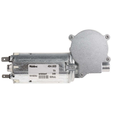 Nidec Brushed Geared DC Geared Motor, 7.39 W, 24 V dc, 1 Nm, 80 rpm, 10mm Shaft Diameter