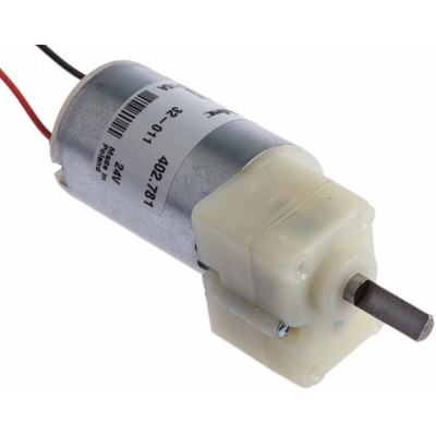 Nidec Brushed Geared DC Geared Motor, 2.56 W, 24 V dc, 50 Ncm, 55 rpm, 6mm Shaft Diameter