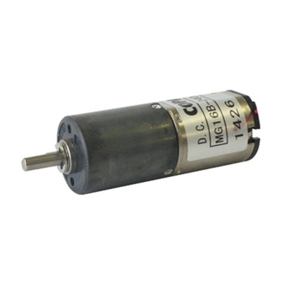 Nidec Components Geared DC Geared Motor, 6 V dc, 90 mNm, 100 rpm, 3mm Shaft Diameter