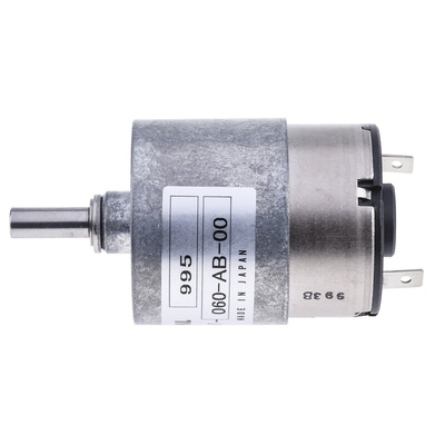 Nidec Components Geared DC Geared Motor, 24 V dc, 20 Ncm, 70 rpm, 6mm Shaft Diameter