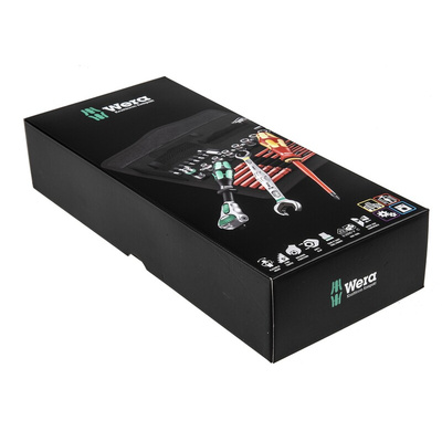Wera 35 Piece Kraftform Kompakt W 1 Maintenance Tool Kit with Pouch, VDE Approved