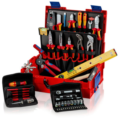 Knipex 63 Piece Electricians Tool Case with Case, VDE Approved
