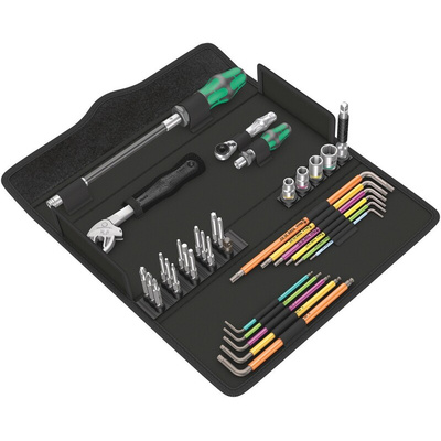 Wera 35 Piece Kraftform Kompakt F 1 screwdriving tool set for window installation Tool Kit with Box