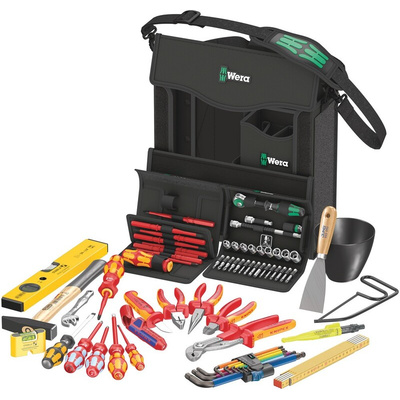 Wera 73 Piece Wera 2go E 1 Tool set for electricians Tool Kit with Bag, VDE Approved