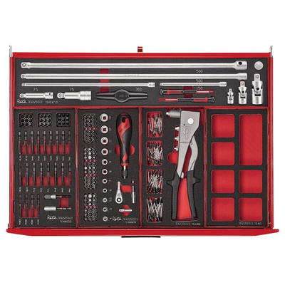Teng Tools 1117 Piece Automotive Tool Kit Tool Kit with Foam Inlay, VDE Approved