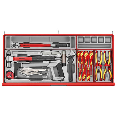 Teng Tools 1034 Piece Automotive Tool Kit Tool Kit with Foam Inlay, VDE Approved