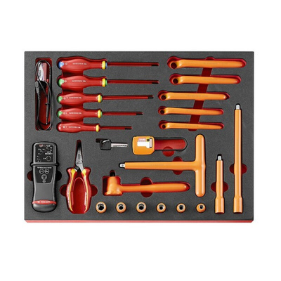Facom 23 Piece MODULE OF TOOLS FOR EV Tool Kit with Modules, VDE Approved