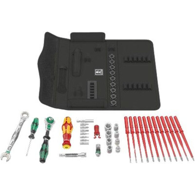 Wera 35 Piece Kraftform Kompakt W Imperial 1 Maintenance Tool Kit with Box, VDE Approved