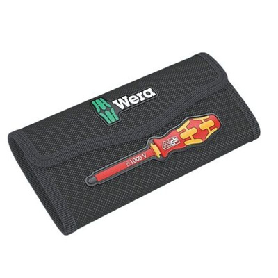 Wera 18 Piece Kraftform Kompakt VDE 18 Imperial 1 Tool Kit with Pouch, VDE Approved