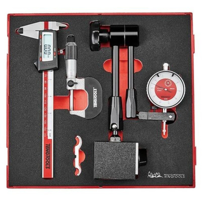 Teng Tools 3 Piece Measuring Tool Set Tool Kit with Foam Inlay
