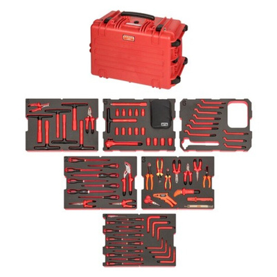 Bahco 79 Piece Toolkit Tool Kit with Case, VDE Approved