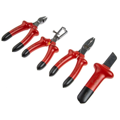 Bahco 10 Piece Electricians Tool Kit with Roll, VDE Approved