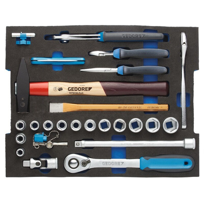 Gedore 58 Piece Engineers Tool Kit with Case, VDE Approved