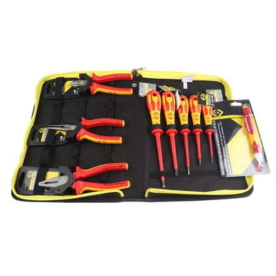 CK 10 Piece Electricians Tool Kit with Pouch, VDE Approved
