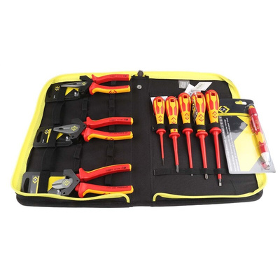 CK 10 Piece Electricians Tool Kit with Pouch, VDE Approved
