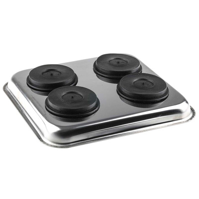 RS PRO Stainless Steel Tool Tray, inner Dimensions 330 x 250 x 30mm, W 330mm, L 250mm, H 30mm