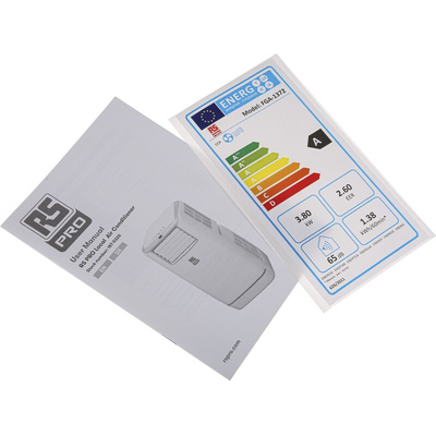 RS PRO 13000Btu/h Portable Air Conditioning Unit Type F - Schuko plug, Type G - British 3-pin