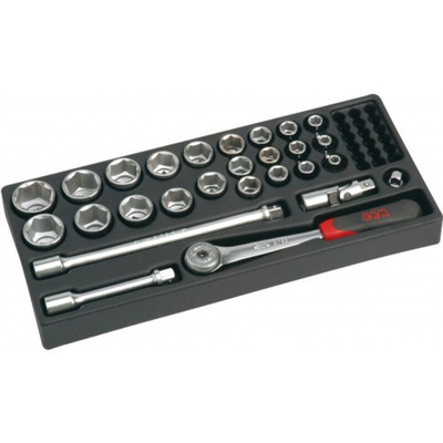 SAM ABS Tool Tray, inner Dimensions 46.50 x 18.50 x 7.50cm, W 185mm, L 465mm, H 75mm