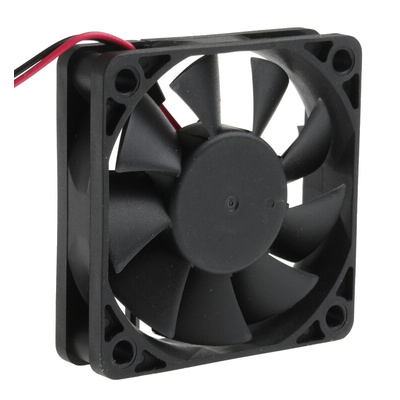 RS PRO Axial Fan, 24 V dc, DC Operation, 27.2m³/h, 1.4W, 60mA Max, 60 x 60 x 15mm