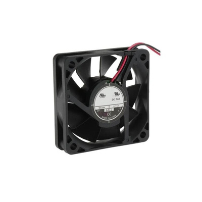 RS PRO Axial Fan, 24 V dc, DC Operation, 27.2m³/h, 1.4W, 60mA Max, 60 x 60 x 15mm