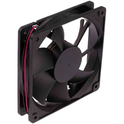 RS PRO Axial Fan, 24 V dc, DC Operation, 151.2m³/h, 5W, 190mA Max, 120 x 120 x 25mm