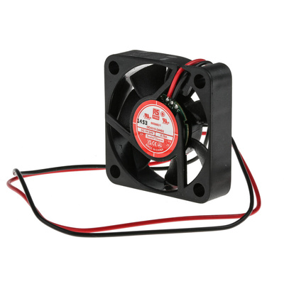 RS PRO Axial Fan, 24 V dc, DC Operation, 11.4m³/h, 1.4W, 90mA Max, 40 x 40 x 10mm