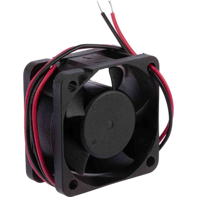 RS PRO Axial Fan, 12 V dc, DC Operation, 15.3m³/h, 1.2W, 110mA Max, 40 x 40 x 20mm