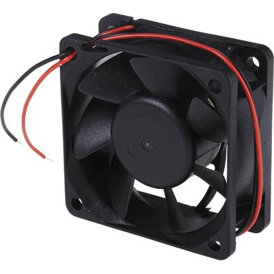 RS PRO Axial Fan, 24 V dc, DC Operation, 39.1m³/h, 3.6W, 120mA Max, 60 x 60 x 25mm