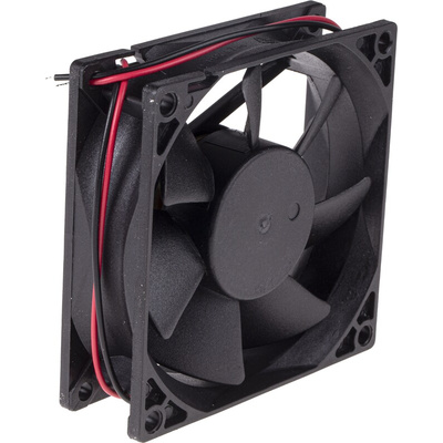 RS PRO Axial Fan, 12 V dc, DC Operation, 68m³/h, 2.9W, 250mA Max, 80 x 80 x 25mm
