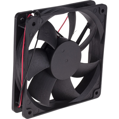 RS PRO Axial Fan, 24 V dc, DC Operation, 144.4m³/h, 5.8W, 240mA Max, 120 x 120 x 25mm