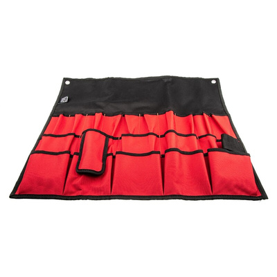 RS PRO Black, Red Polyester Tool Roll, 580mm x 510mm