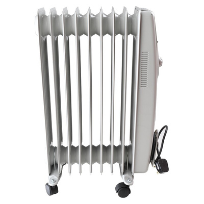 RS PRO 2kW Convection Oil Filled Radiator, Floor Mounted, Type G - British 3-pin