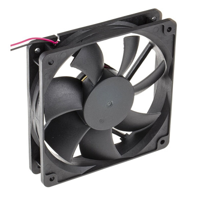 RS PRO Axial Fan, 24 V dc, DC Operation, 121m³/h, 3W, 140mA Max, 120 x 120 x 25mm