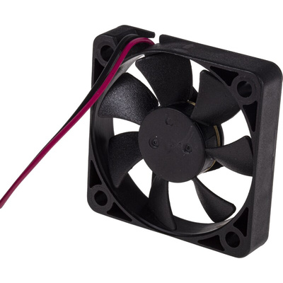RS PRO Axial Fan, 12 V dc, DC Operation, 18.7m³/h, 1.44W, 12mA Max, 50 x 50 x 10mm