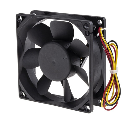 ARX CeraDyna Series Axial Fan, 24 V dc, DC Operation, 69m³/h, 3.84W, 160mA Max, 80 x 80 x 25mm