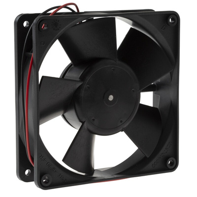 ebm-papst 4300 Series Axial Fan, 24 V dc, DC Operation, 170m³/h, 5W, 210mA Max, IP20, 119 x 119 x 32mm