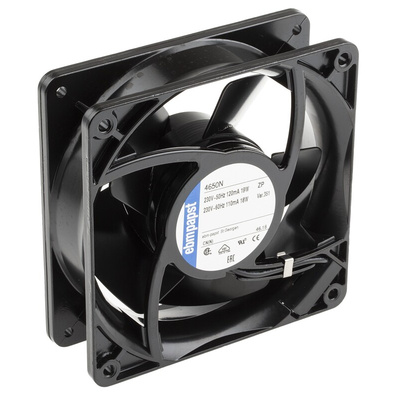 ebm-papst 4000 N Series Axial Fan, 230 V ac, AC Operation, 160m³/h, 19W, 83mA Max, IP20, 119 x 119 x 38mm