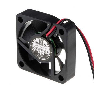 RS PRO Axial Fan, 24 V dc, DC Operation, 11.9m³/h, 2.16W, 90mA Max, 40 x 40 x 10mm