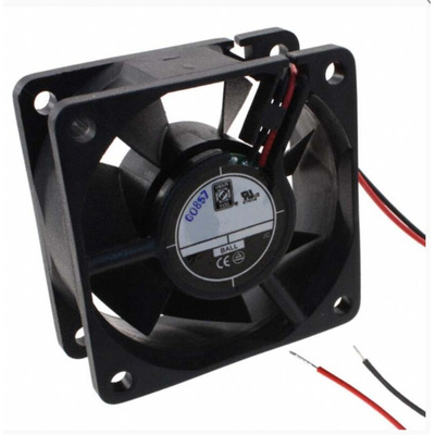 RS PRO Axial Fan, 24 V dc, DC Operation, 28cfm, 3.9W, 160mA Max, IP55, 60 x 60 x 25mm