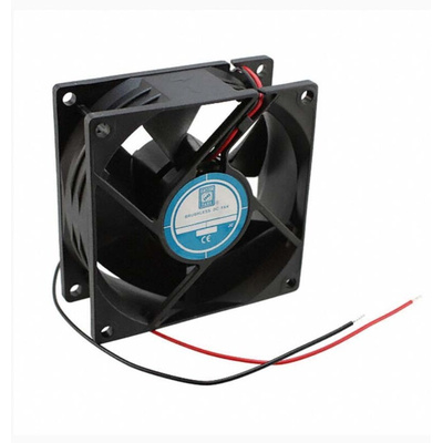 RS PRO Axial Fan, 12 V dc, DC Operation, 76.5m³/h, 1.92W, 160mA Max, 80 x 80 x 32mm