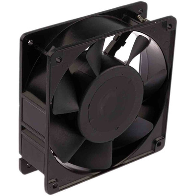 RS PRO Axial Fan, 230 V ac, AC Operation, 222.6m³/h, 22W, 100mA Max, 120 x 120 x 38mm