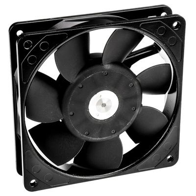 ebm-papst 9900 Series Axial Fan, 230 V ac, AC Operation, 117m³/h, 14W, 61mA Max, IP20, 119 x 119 x 25mm
